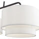 Manorwood 3 Light 49 inch Bronze Linear Chandelier Ceiling Light