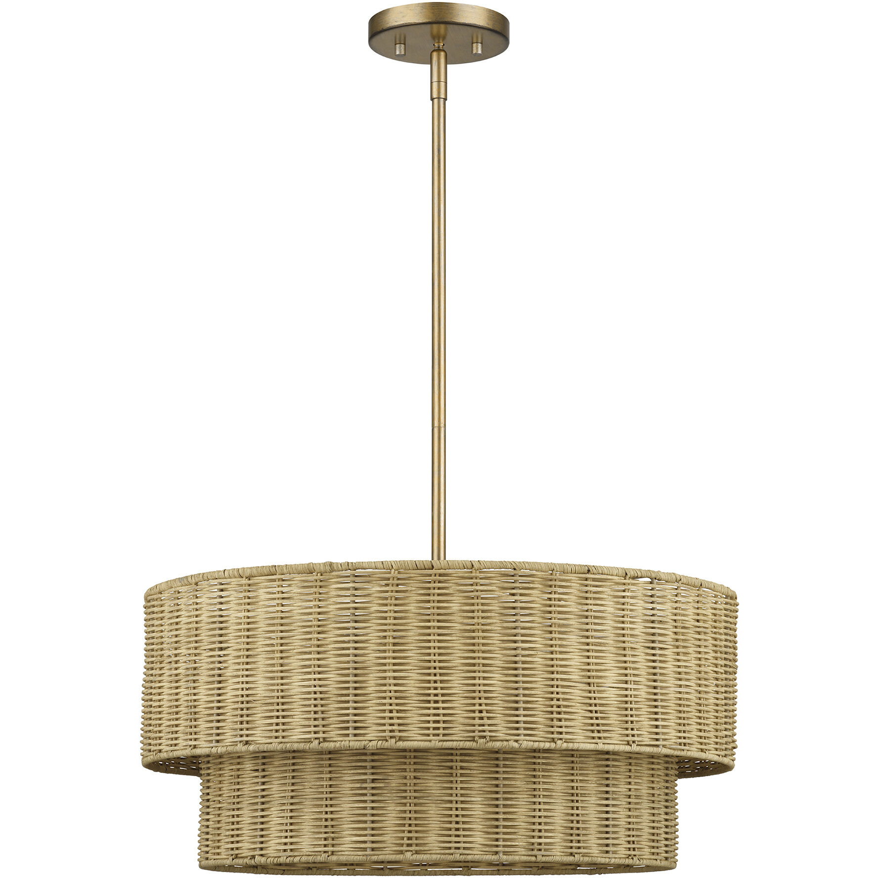 Weavington 4 Light 21 inch Antique Gold Leaf Pendant Chandelier Ceiling Light