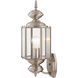 Outdoor Basics 1 Light 17 inch Brushed Nickel Outdoor Wall Lantern