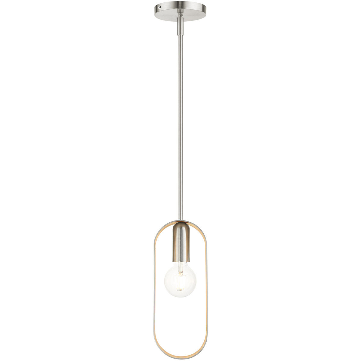 Ravena 1 Light 5 inch Brushed Nickel Pendant Ceiling Light