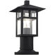 Crestlake 1 Light 11.75 inch Textured Black Outdoor Post Top Lantern