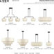 Manorwood 3 Light 12 inch English Bronze Extra Large Linear Chandelier Ceiling Light, Extra Large