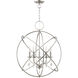 Aria 5 Light 22 inch Brushed Nickel Chandelier Ceiling Light