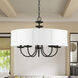 Brookdale 5 Light 23 inch Black Pendant Chandelier Ceiling Light