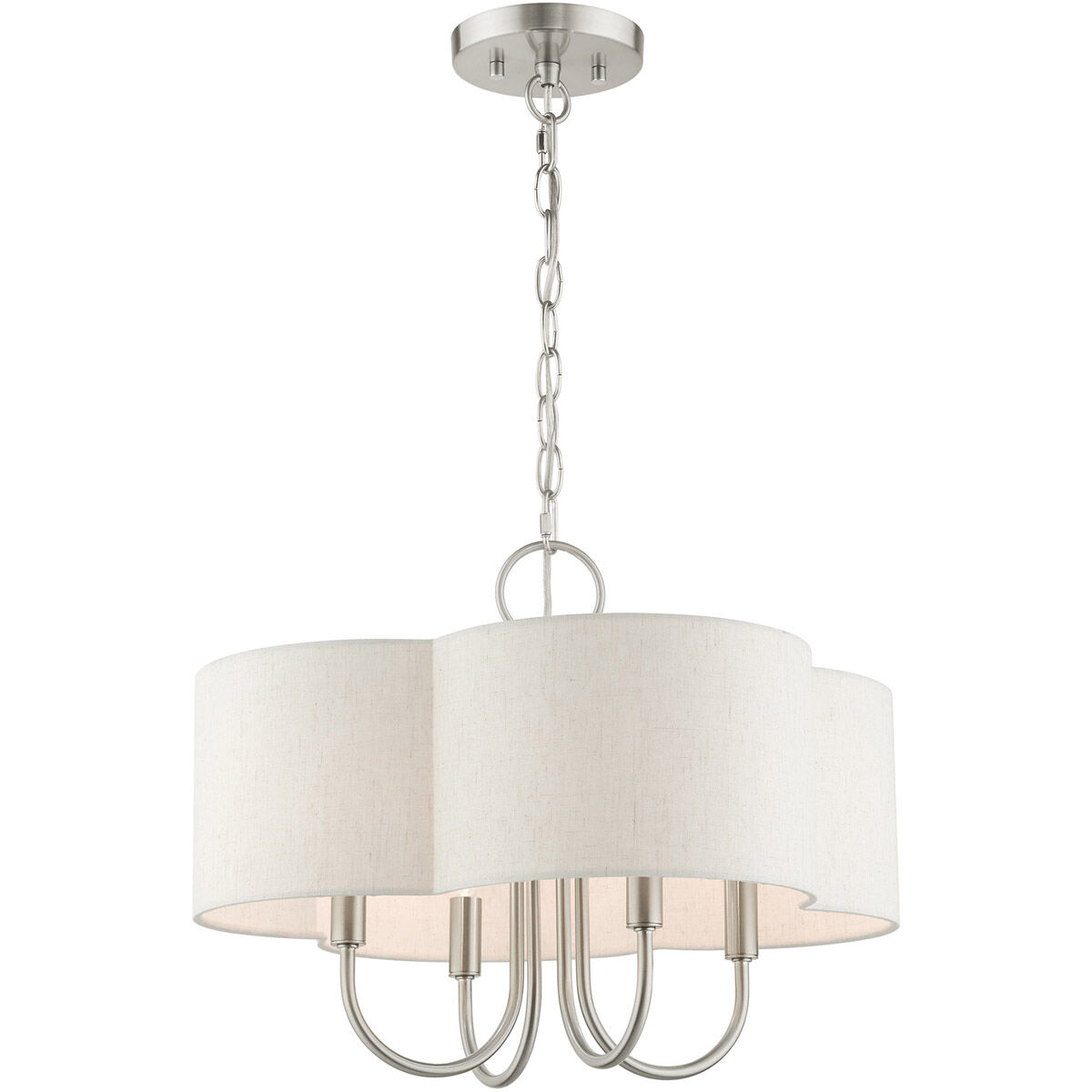 Solstice 4 Light 18 inch Brushed Nickel Chandelier Ceiling Light