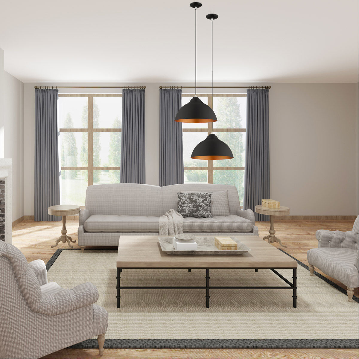 Allison 1 Light 16 inch Black Mini Pendant Ceiling Light