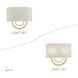Stratton 2 Light 13 inch Soft Gold ADA Wall Sconce Wall Light