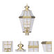 Georgetown 4 Light 29 inch Polished Brass Outdoor Post Top Lantern