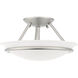 Newburgh 2 Light 12 inch Brushed Nickel Semi-Flush Mount Ceiling Light