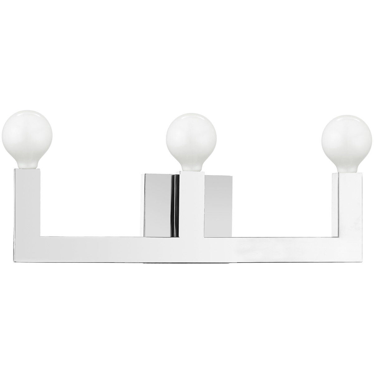 Solna 3 Light 22 inch Polished Chrome Vanity Sconce Wall Light