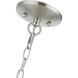 Brookdale 5 Light 23 inch Brushed Nickel Pendant Chandelier Ceiling Light