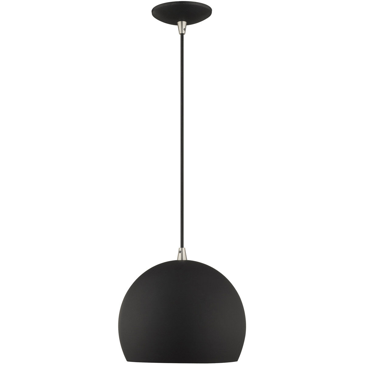 Allison 1 Light 10 inch Black Mini Pendant Ceiling Light