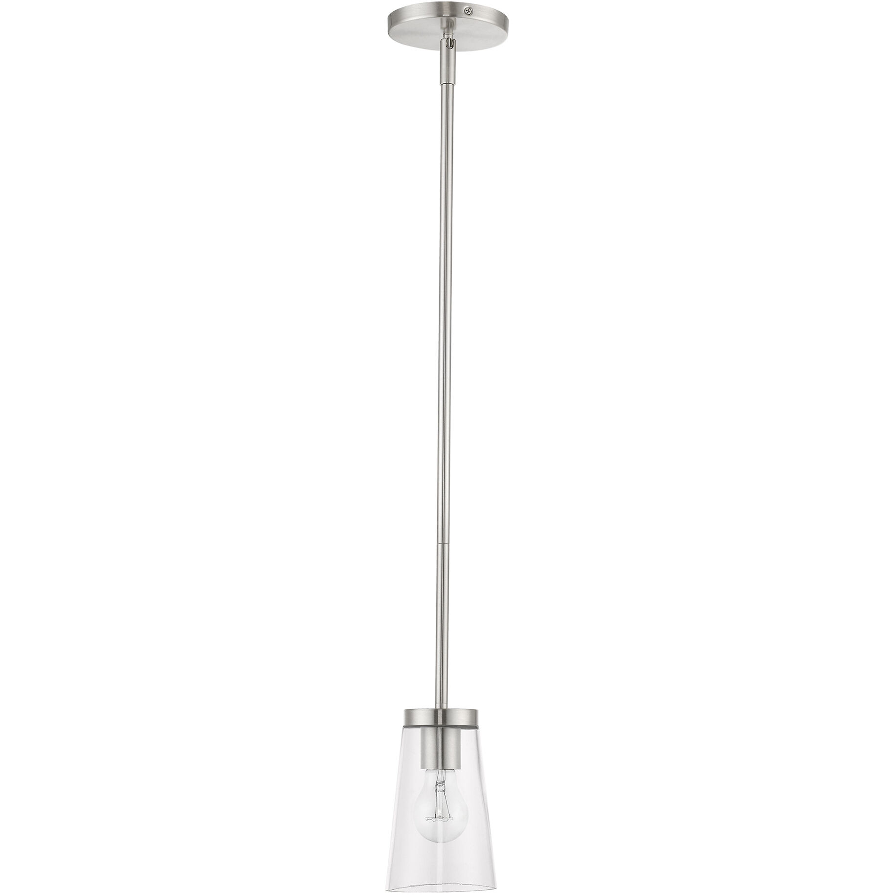 Cityview 1 Light 5 inch Brushed Nickel Mini Pendant Ceiling Light