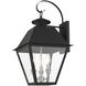 Mansfield 3 Light 22 inch Black Outdoor Wall Lantern
