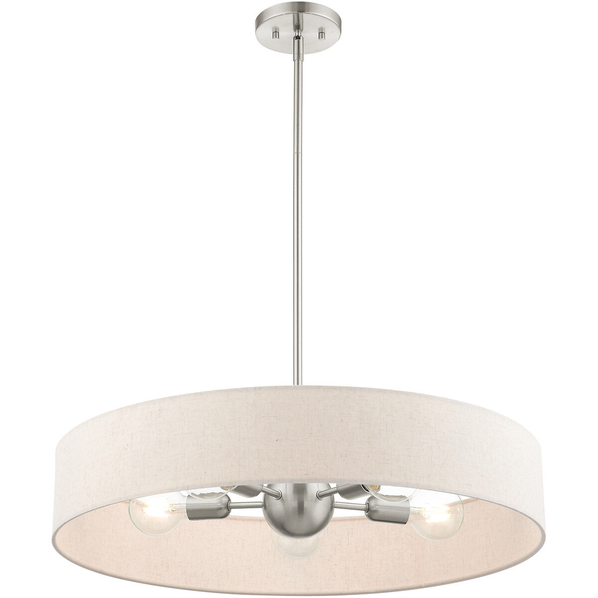 Venlo 5 Light 26 inch Brushed Nickel Pendant Ceiling Light