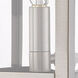 Hopewell 1 Light 9.5 inch Brushed Nickel with Polished Chrome Stainless Steel Reflector Mini Outdoor Wall Lantern