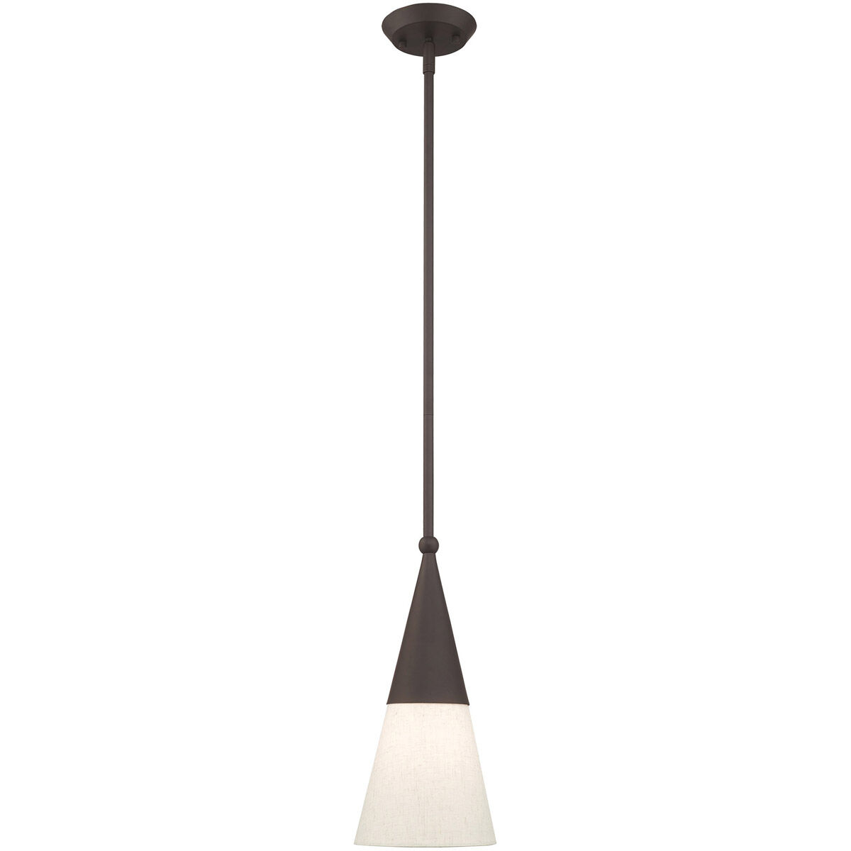 Stockholm 1 Light 6.75 inch Bronze Mini Pendant Ceiling Light