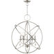 Aria 5 Light 22 inch Brushed Nickel Chandelier Ceiling Light
