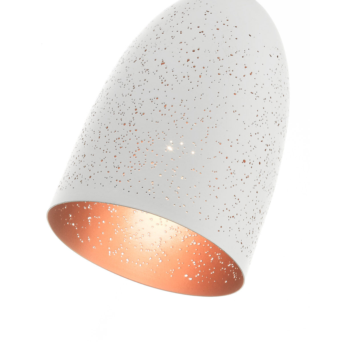 Arlington 1 Light 6 inch White with Brushed Nickel Accents Pendant Ceiling Light