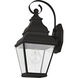 Exeter 1 Light 16 inch Black Outdoor Wall Lantern