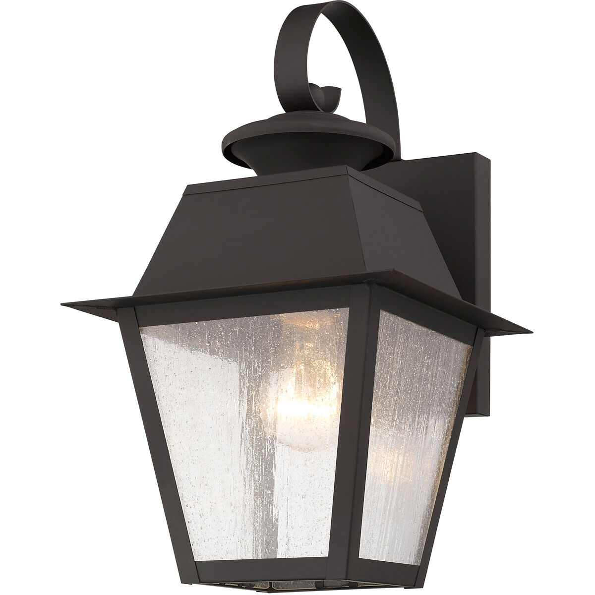 Mansfield 1 Light 13 inch Bronze Outdoor Wall Lantern