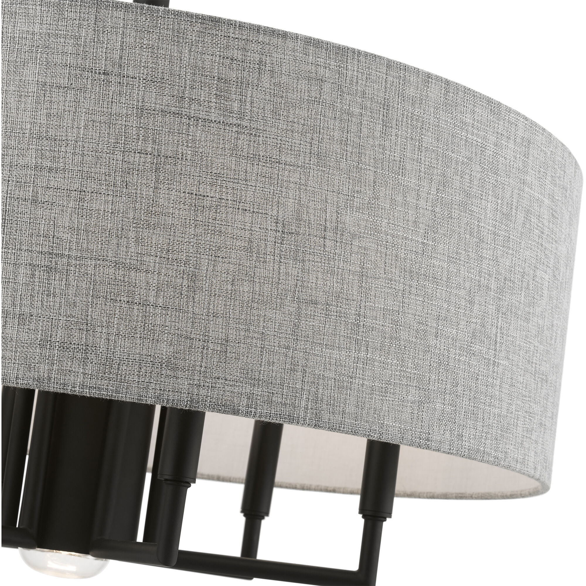 Dakota 7 Light 24 inch Black Pendant Chandelier Ceiling Light