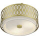 Vistaview 3 Light 15 inch Soft Gold Semi-Flush Ceiling Light