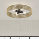 Goldiemesh 4 Light 22 inch English Bronze Semi Flush Mount Ceiling Light, Extra Large