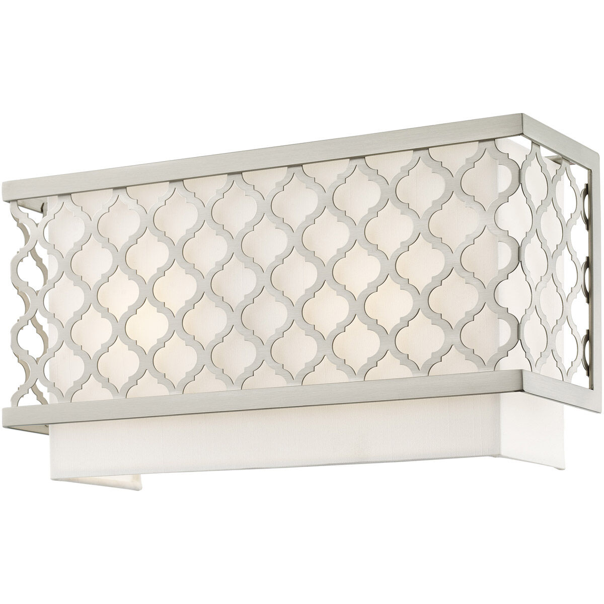 Arabesque 2 Light 13 inch Brushed Nickel ADA ADA Wall Sconce Wall Light