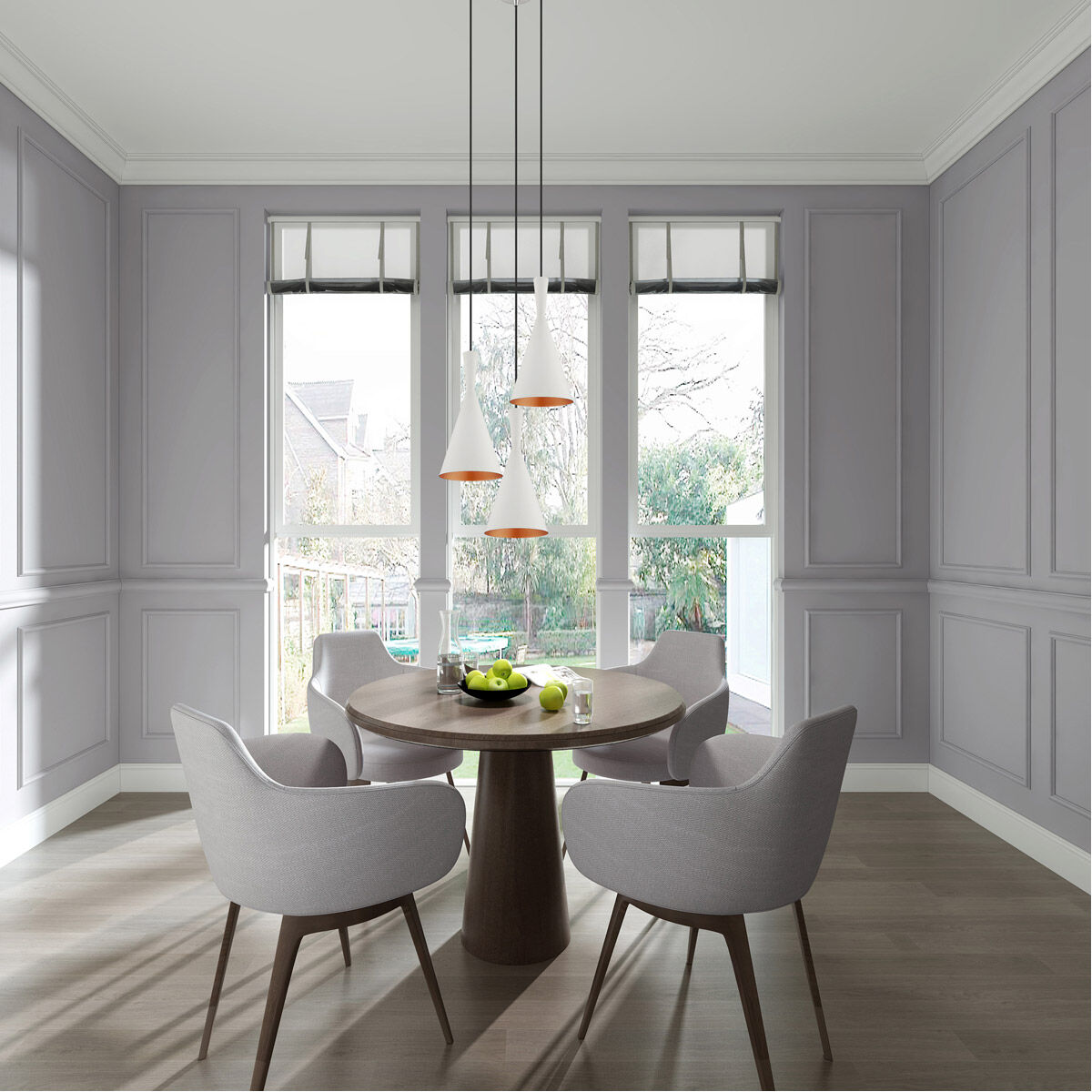 Allison 1 Light 7 inch White Mini Pendant Ceiling Light