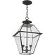 Westover 3 Light 12 inch Black Outdoor Pendant Lantern