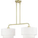 Manorwood 2 Light 35 inch Soft Gold Linear Chandelier Ceiling Light
