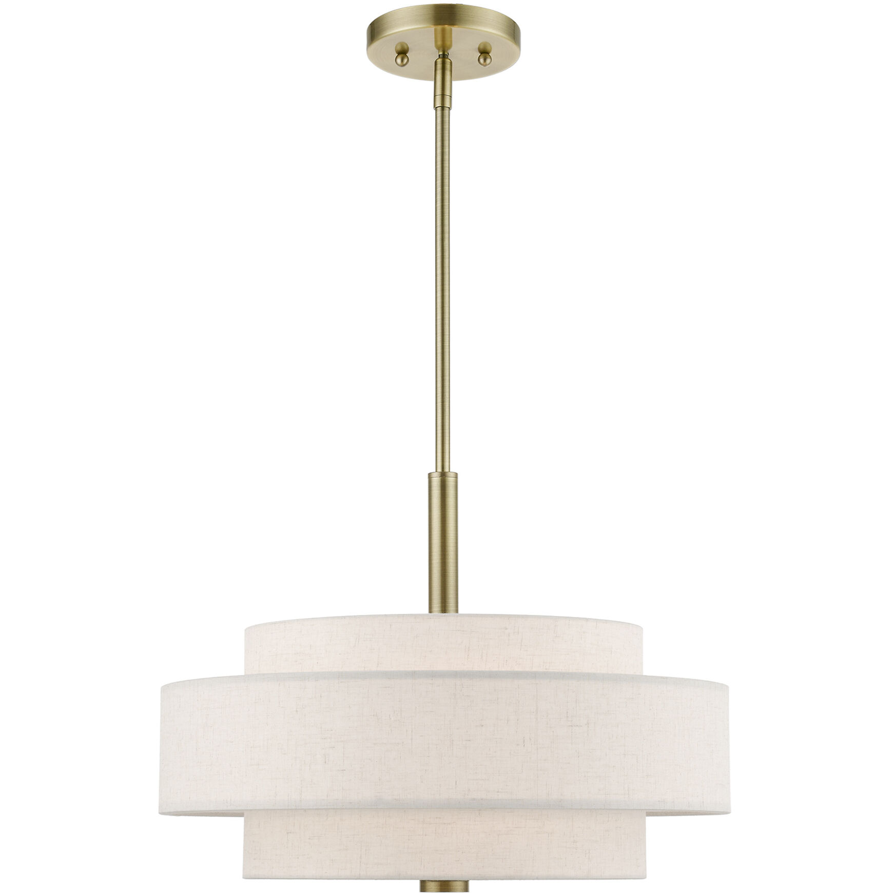 Monroe 4 Light 18 inch Antique Brass Pendant Chandelier Ceiling Light