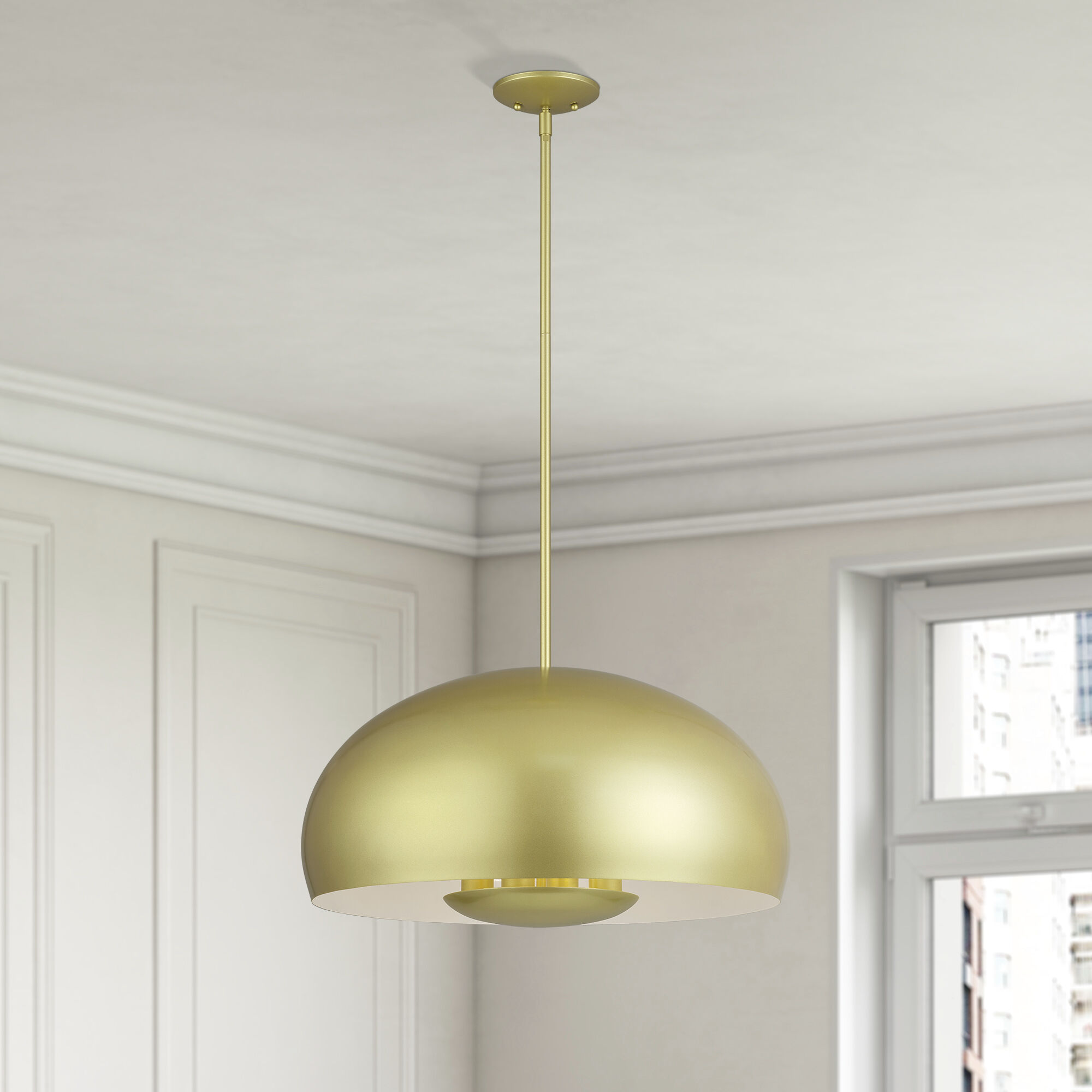 Domma 4 Light 22.5 inch Soft Gold Pendant Ceiling Light