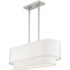 Manorwood 3 Light 30 inch Brushed Nickel Linear Chandelier Ceiling Light