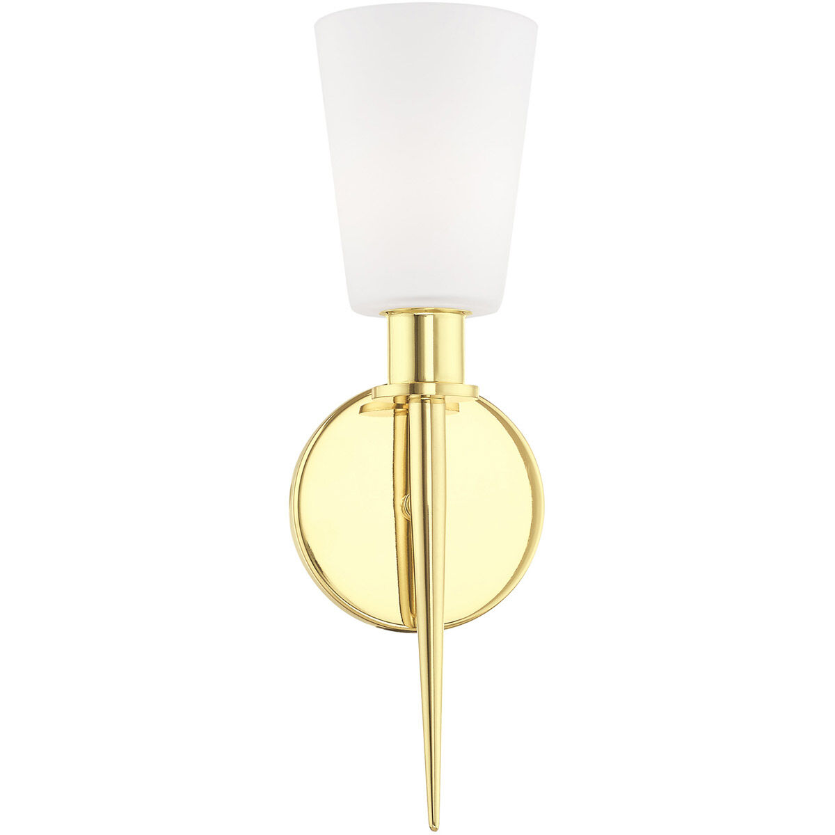 Witten 1 Light 4 inch Polished Brass ADA ADA Wall Sconce Wall Light