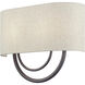 Stratton 2 Light 15 inch English Bronze ADA Wall Sconce Wall Light