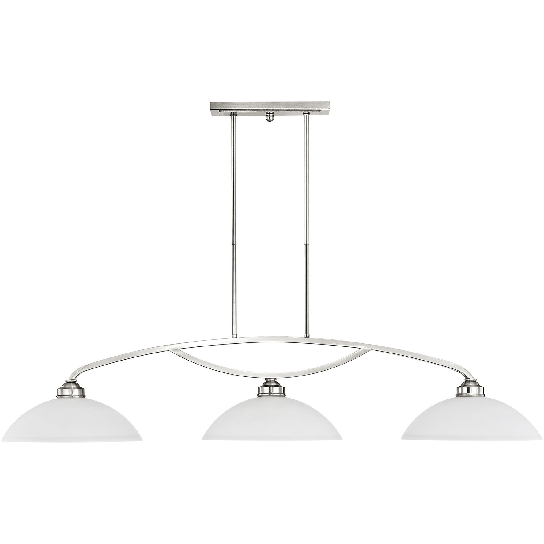 Somerset 3 Light 50 inch Brushed Nickel Billiard/Island Ceiling Light