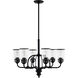 Lawrenceville 6 Light 26 inch Black Chandelier Ceiling Light