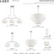 Manorwood 5 Light 28 inch Brushed Nickel Pendant Chandelier Ceiling Light