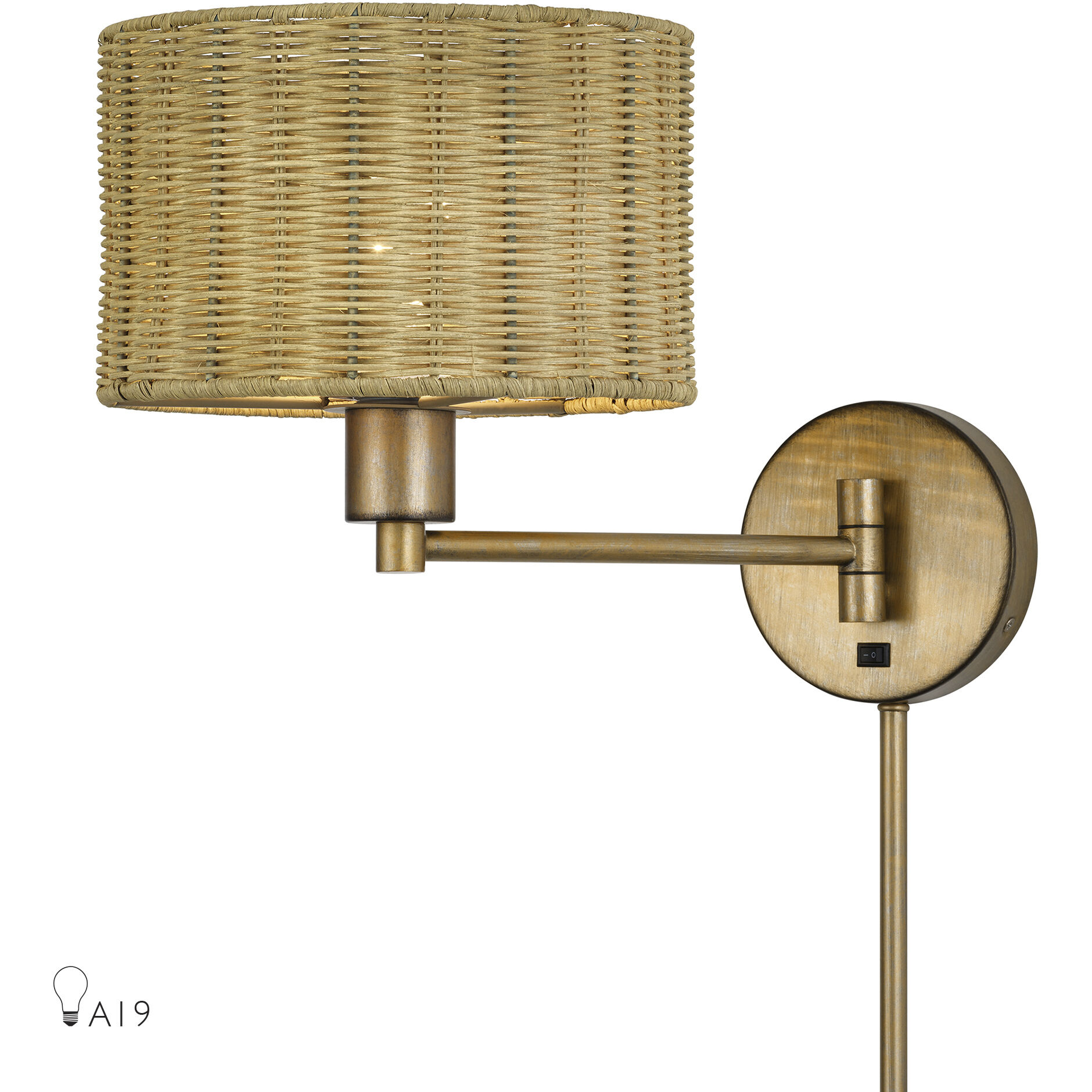 Weavington 1 Light 9.50 inch Swing Arm Light/Wall Lamp