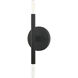 Copenhagen 2 Light 16 inch Black ADA ADA Sconce Wall Light 