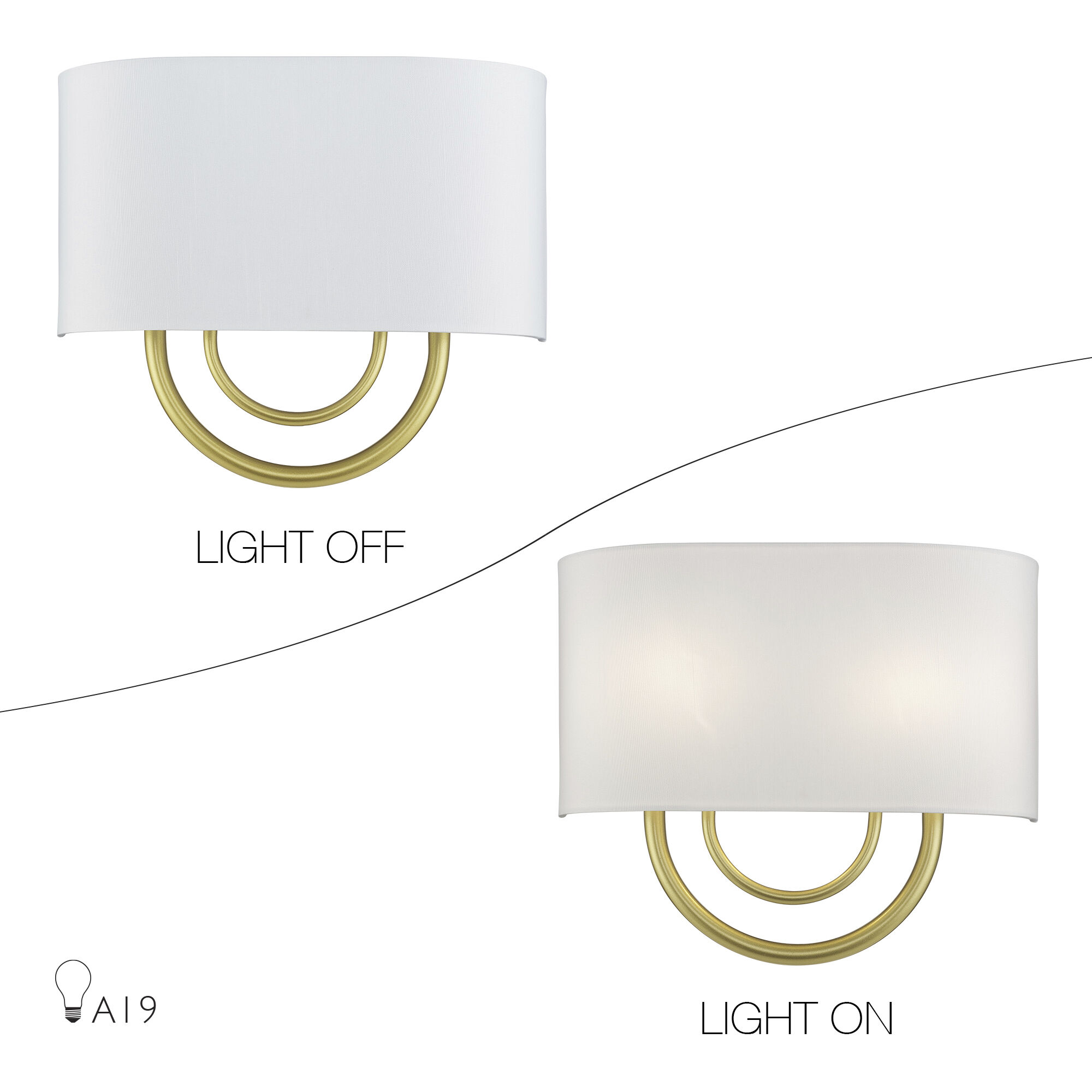 Stratton 2 Light 13 inch Soft Gold ADA Wall Sconce Wall Light