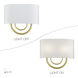 Stratton 2 Light 13 inch Soft Gold ADA Wall Sconce Wall Light