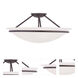 Newburgh 3 Light 20 inch Bronze Large Semi-Flush Ceiling Light