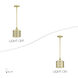 Vistaview 1 Light 7.25 inch Soft Gold Mini Pendant Ceiling Light