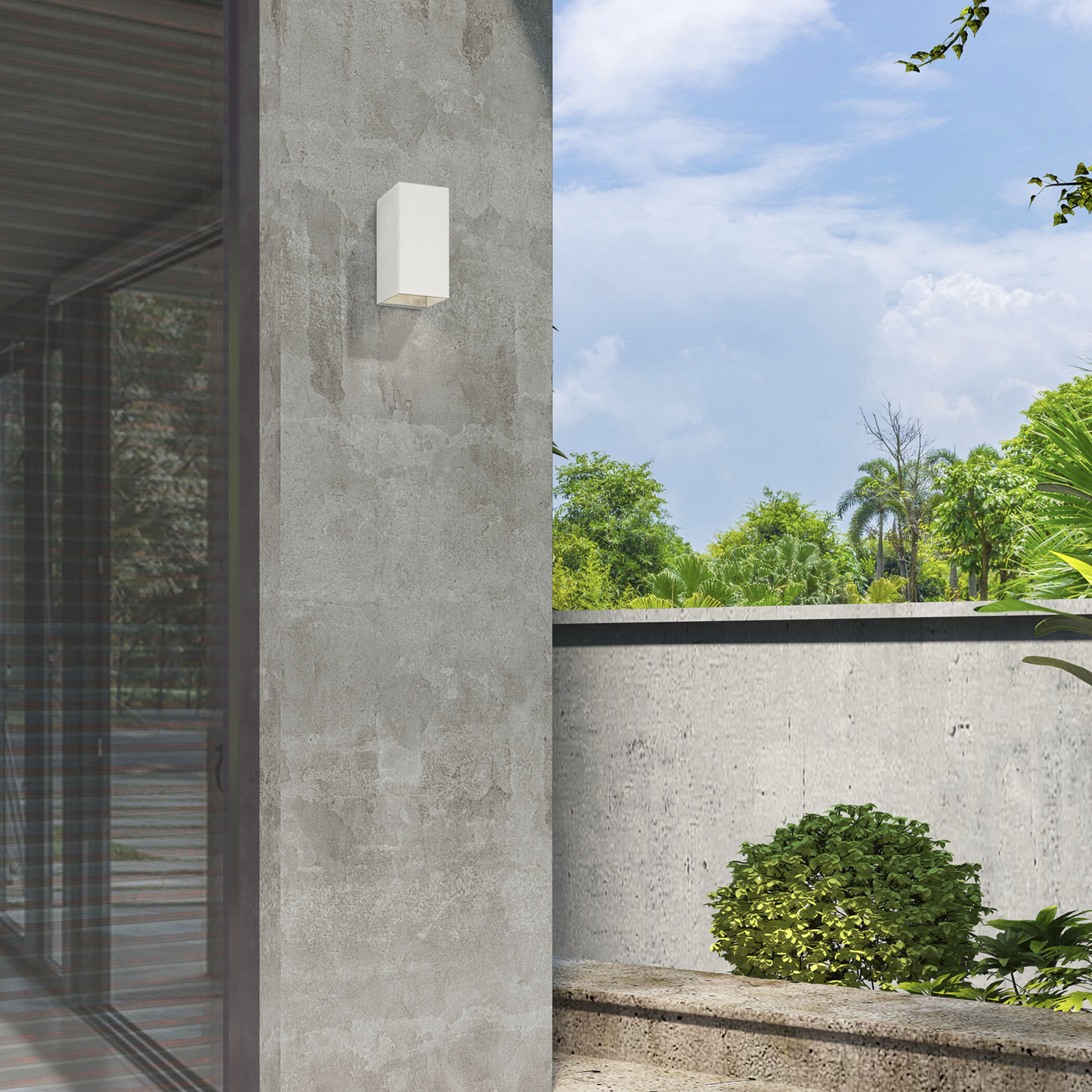 Derby 1 Light 7 inch Brushed Nickel Outdoor / Indoor Small Sconce, Small