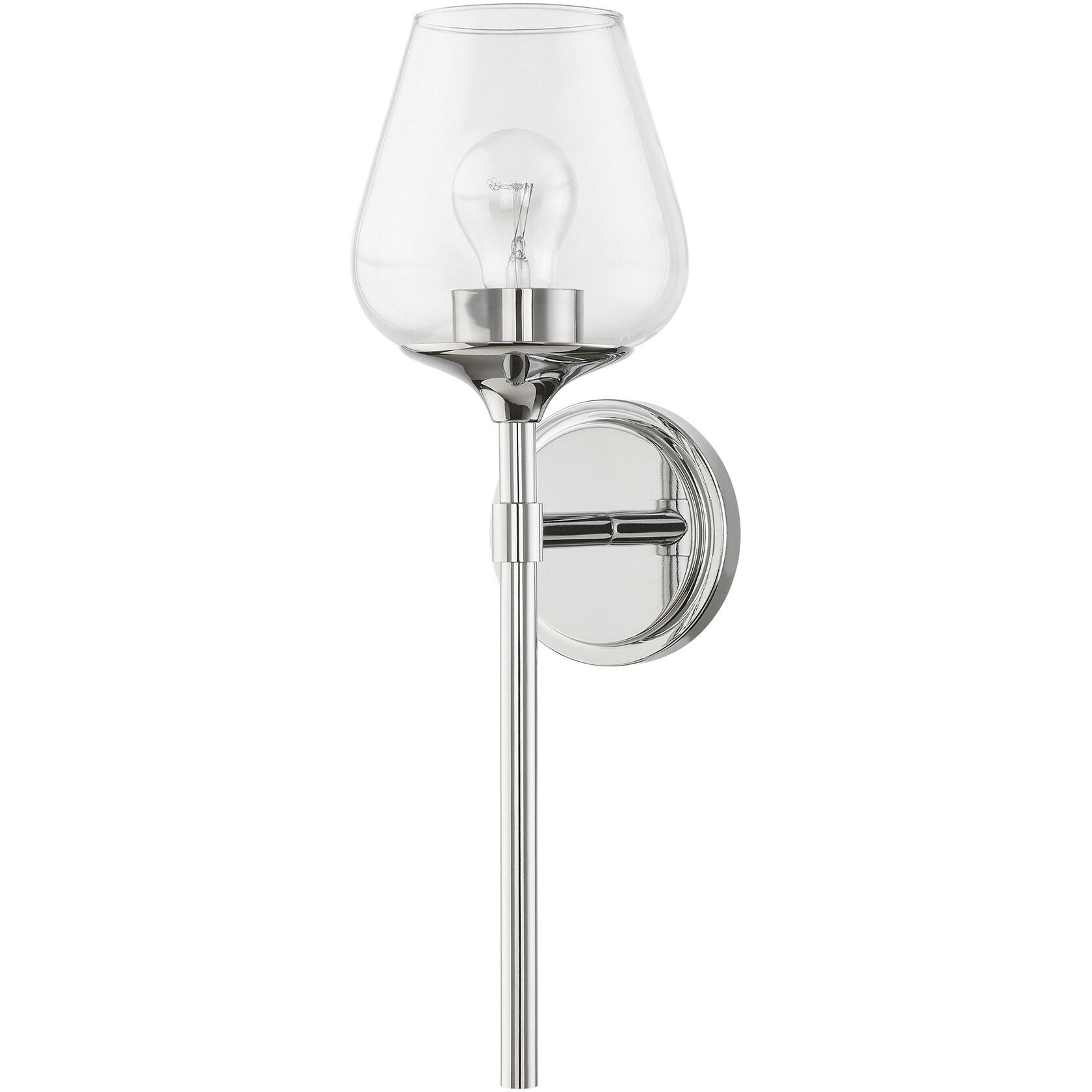 Willow 1 Light 6 inch Polished Chrome Vanity Sconce Wall Light