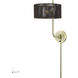Acordia 17 inch 40 watt Antique Brass Swing Arm Wall Lamp Wall Light