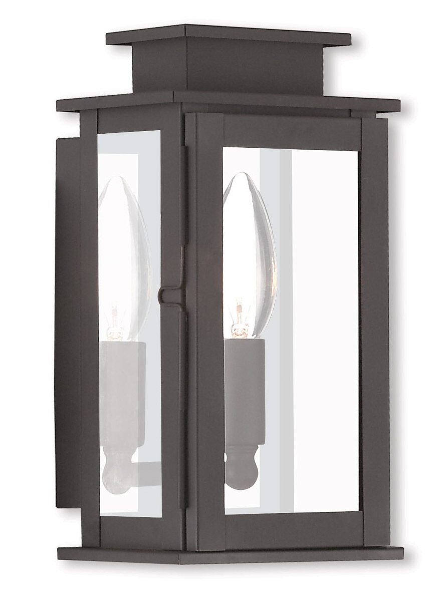 Princeton 1 Light 9 inch Bronze Outdoor Wall Lantern